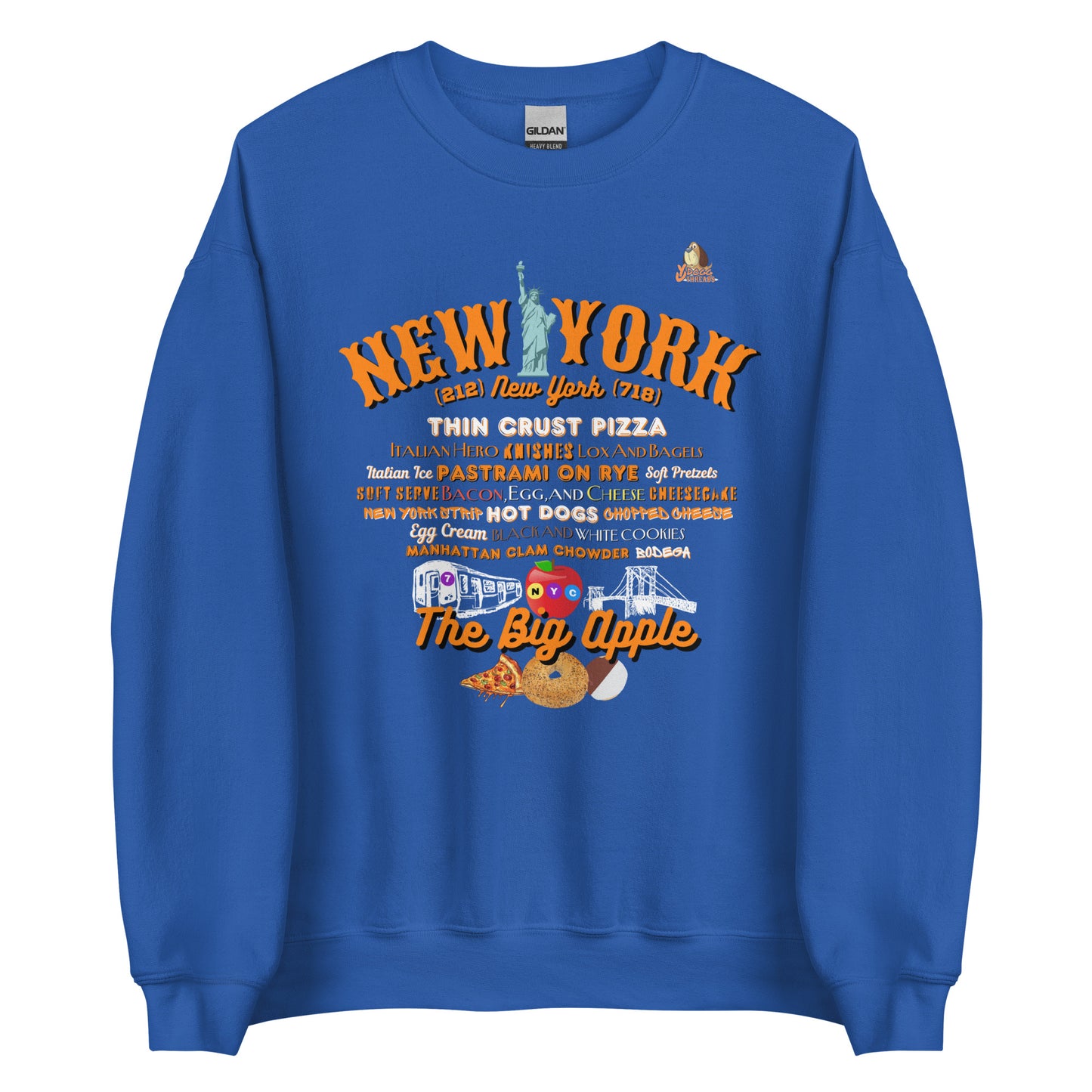 New York Amazins' (Queens) Unisex Sweatshirt (Gildan 18000)