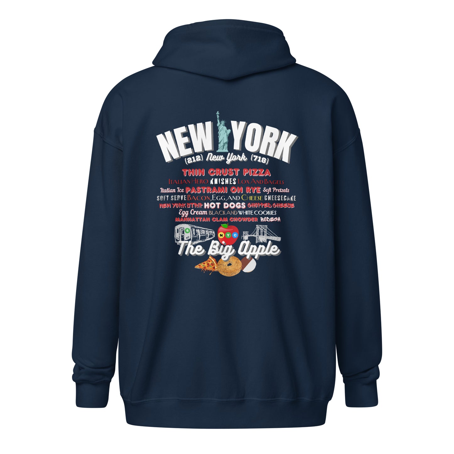 New York Bronx Unisex Zip Hoodie (Gildan 18600)