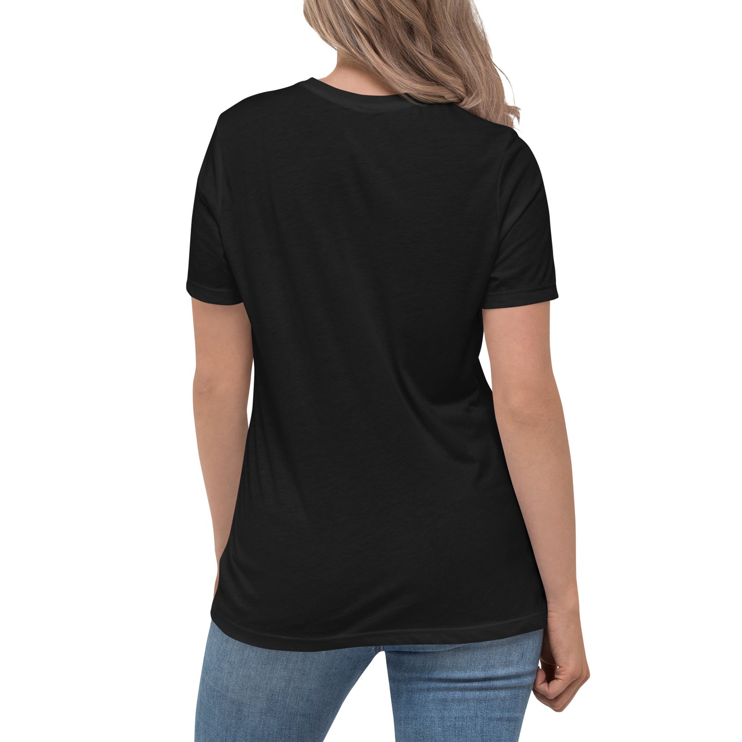 San Francisco Orange & Black Women's Relaxed T-Shirt (Bella + Canvas 6400)