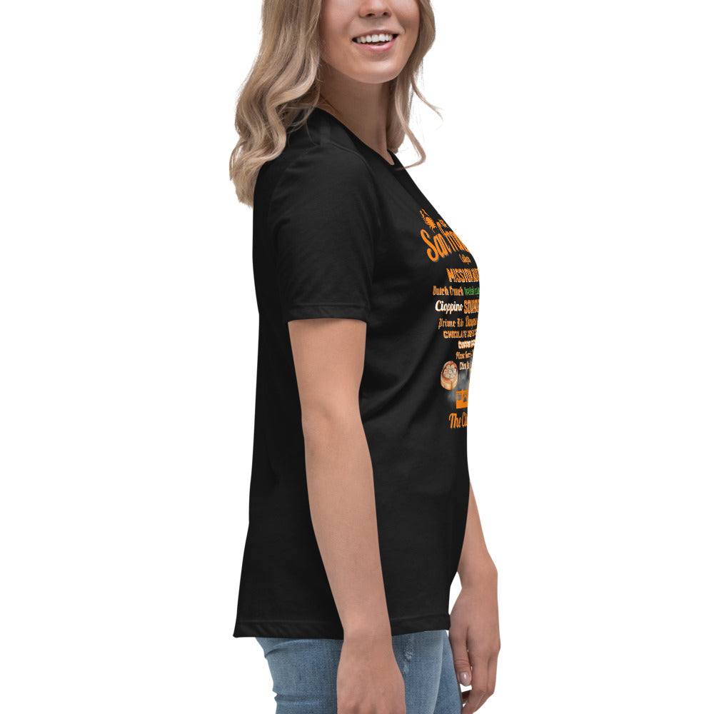 San Francisco Orange & Black Women's Relaxed T-Shirt (Bella + Canvas 6400)