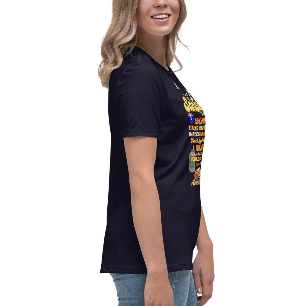 San Diego Friars Women's Relaxed T-Shirt (Bella + Canvas 6400)