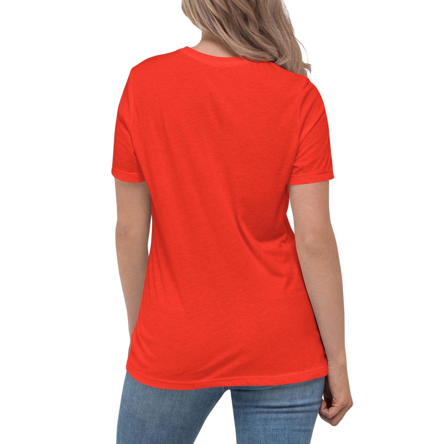 San Francisco Red & Gold Women's Relaxed T-Shirt (Bella + Canvas 6400)